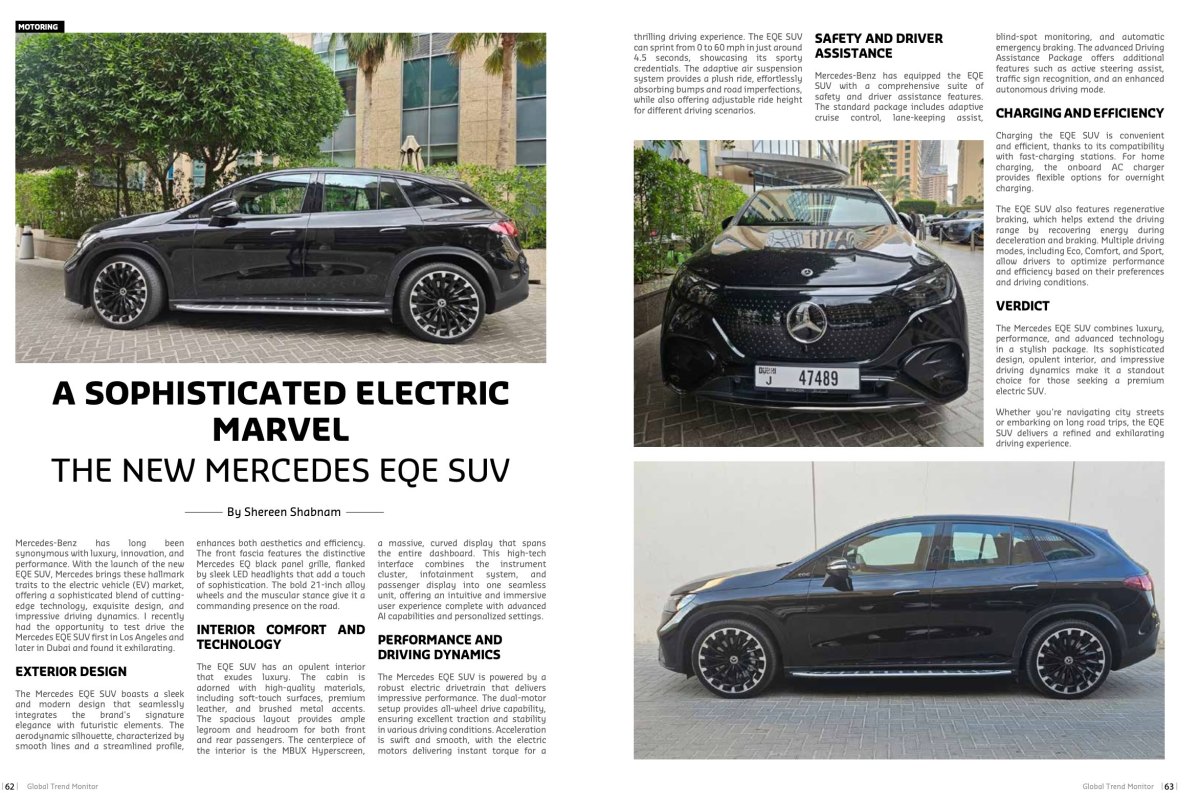 A Sophisticated Electric Marvel: The New Mercedes EQE SUV – All about