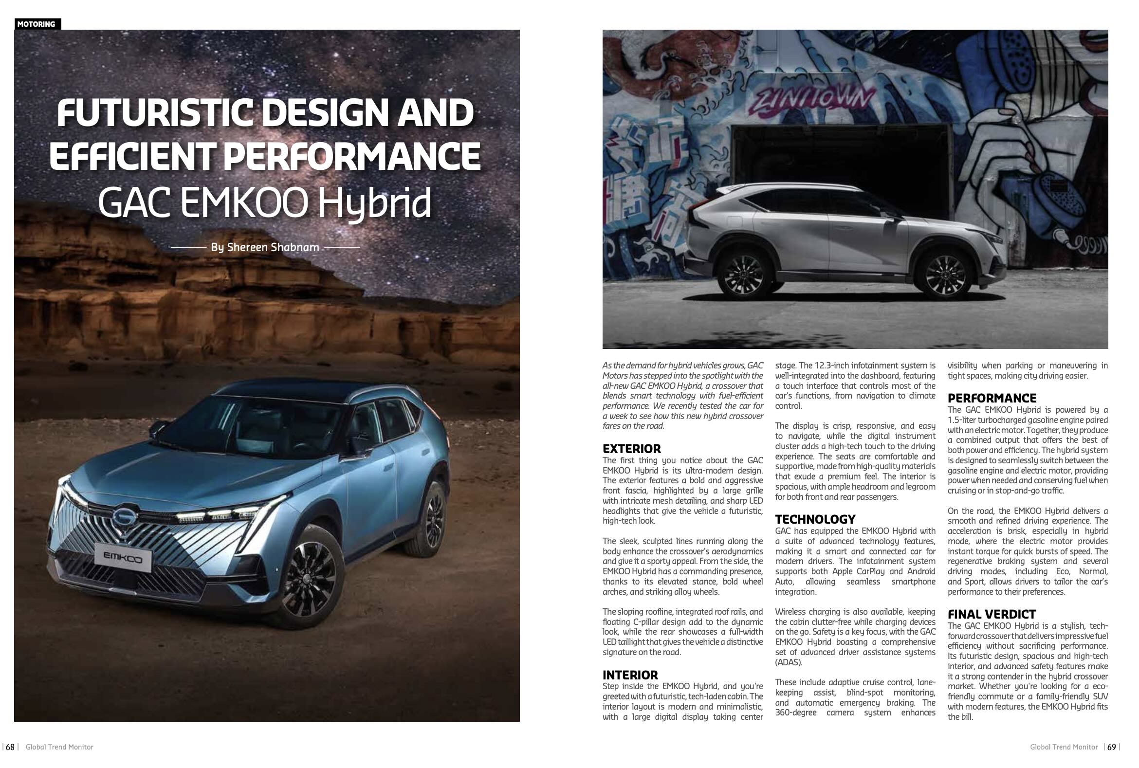 Futuristic Design and Efficient Performance – GAC EMKOO Hybrid – All ...