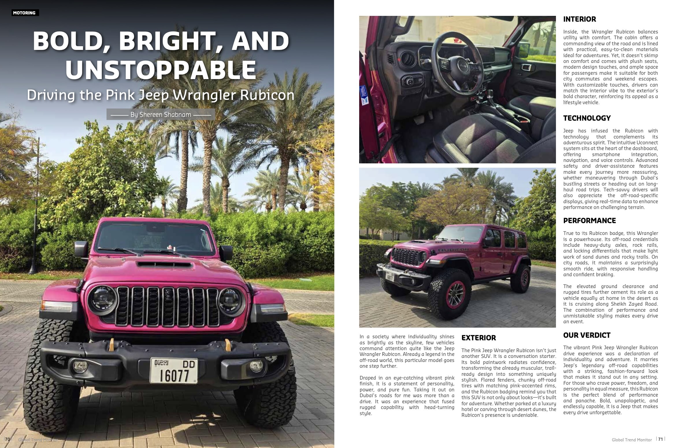 Bold, Bright, and Unstoppable: Driving the Pink Jeep Wrangler Rubicon ...